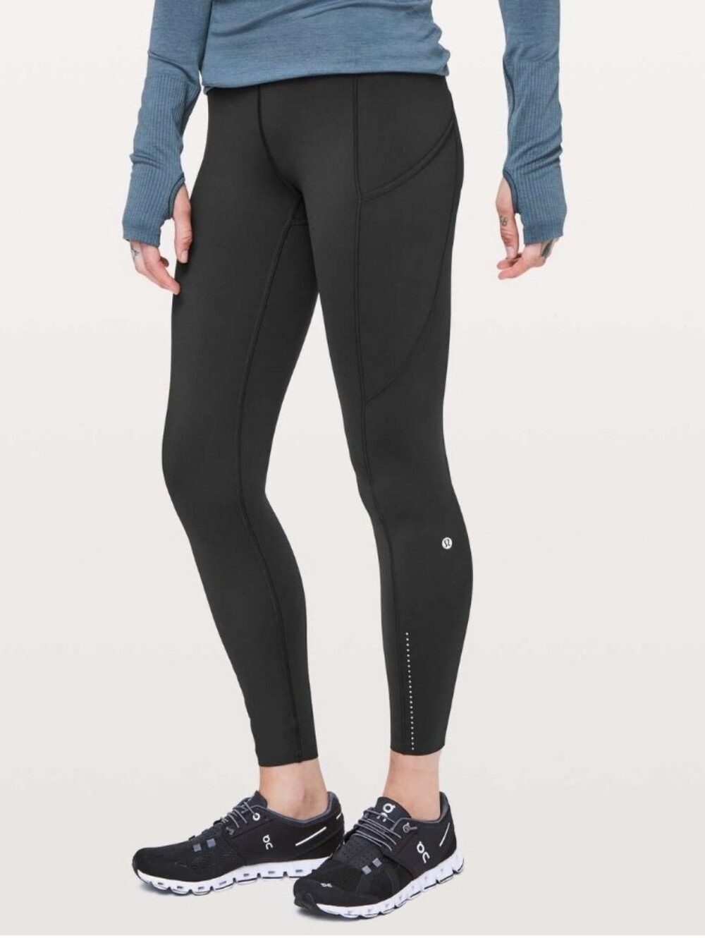Lululemon Fast & Free 7/8 Leggings 25" Black Size 6
